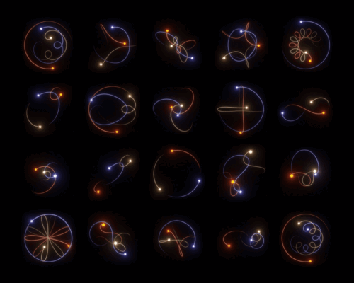 some pretty examples of the 3-body problem
